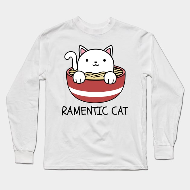 Ramen cat Long Sleeve T-Shirt by P-ashion Tee